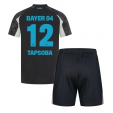 Bayer Leverkusen Edmond Tapsoba #12 Tredjedraktsett Barn 2024-25 Kortermet (+ korte bukser)